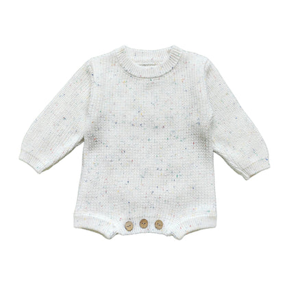 Custom Baby Knit Bodysuit Personalized Hand Embroidered Name Baby Romper