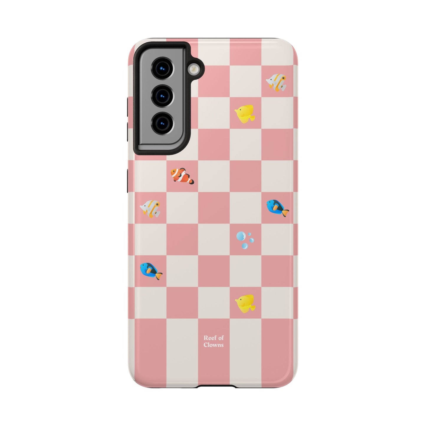 Reef of Clowns Checkerboard (Pinktide) Phone Case