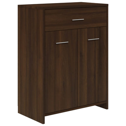 Bathroom Furniture Set Brown Oak Engineered Wood Standard
