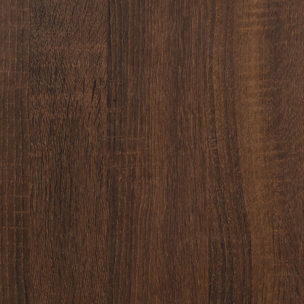 Bathroom Furniture Set Brown Oak Engineered Wood Standard
