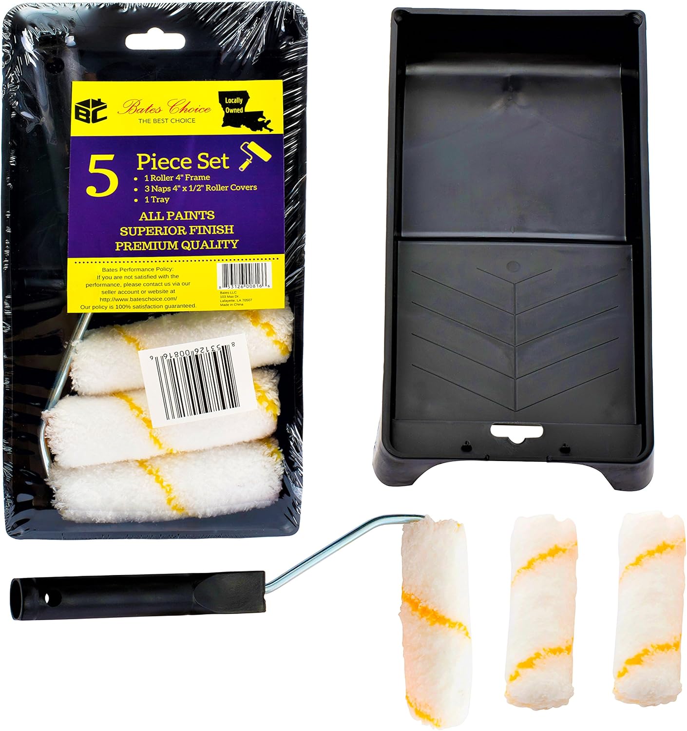 11 piece paint roller brush set