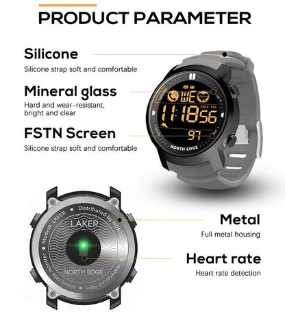 Rugged Military Smartwatch – Android & iOS Compatible