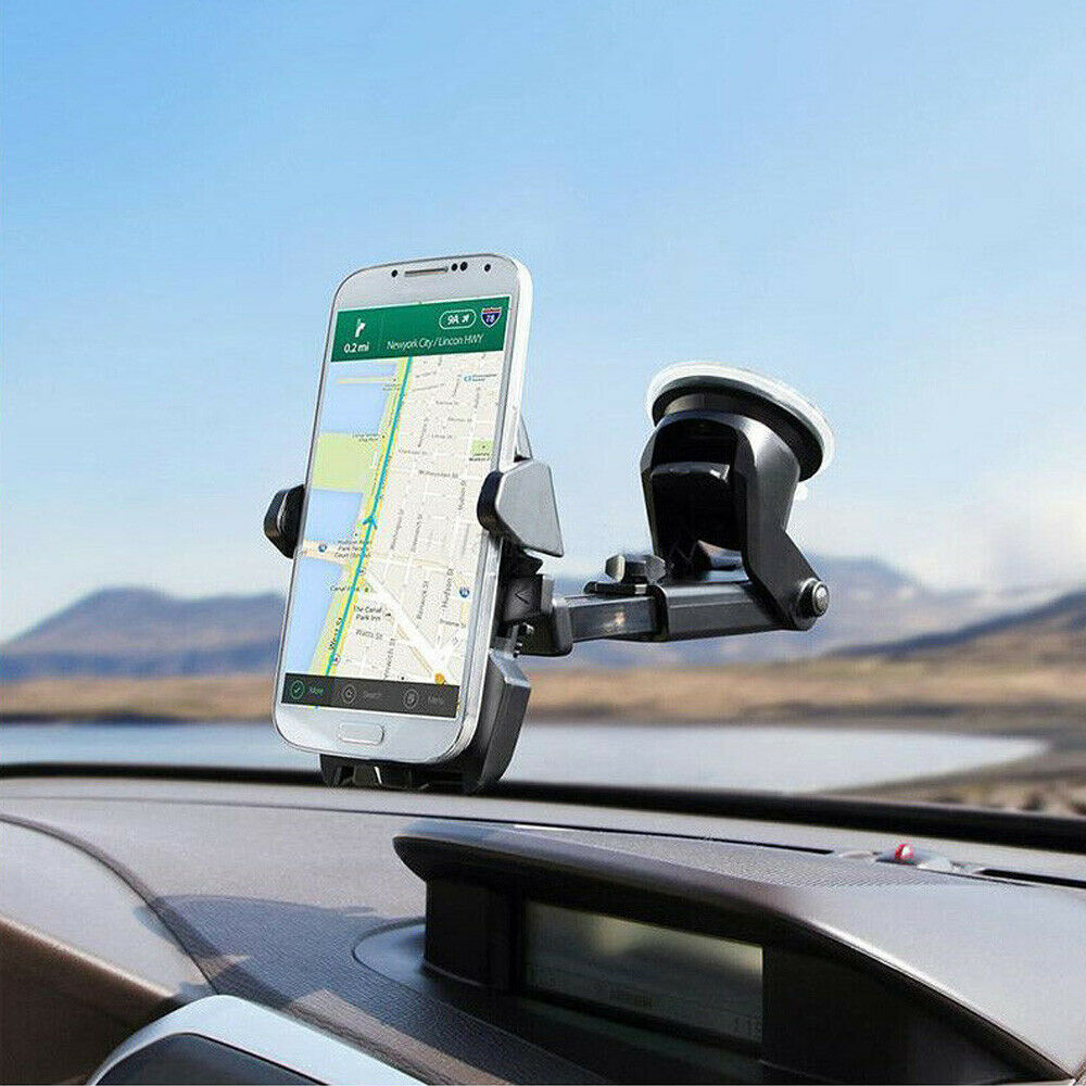 Rotatable In Car Suction Phone Holder Dashboard Windscreen Universal Mount
