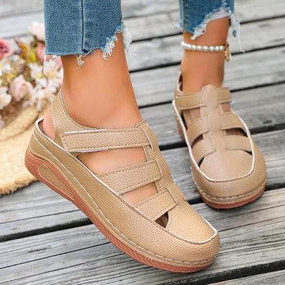Wedge-heel Comfortable And Breathable Roman-style Shoes