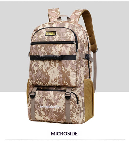 Only Self Pickup-Expanding Backpack, Durable And Retro Style Backpack, Super Large Capacity Hiking Backpack, Job-related Travel Backpack, Camping Luggage Bag
