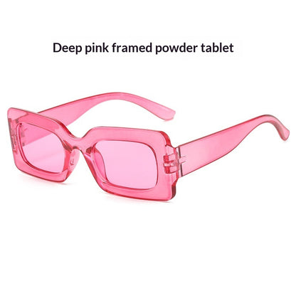 Retro Square Small-Frame Cross-Border Personalized Sunglasses