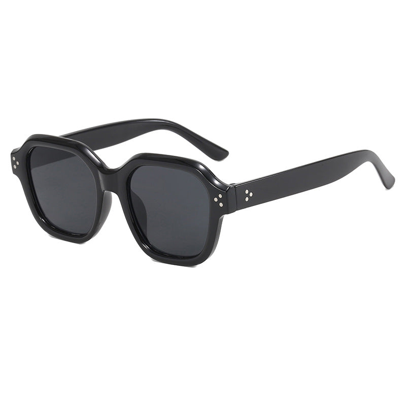 Fashionable Retro Rice-Grain Purple Sunglasses With A Distinctive Style