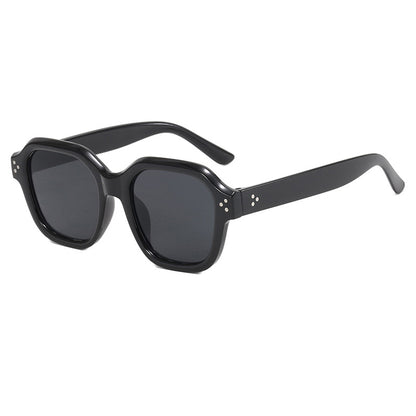 Fashionable Retro Rice-Grain Purple Sunglasses With A Distinctive Style