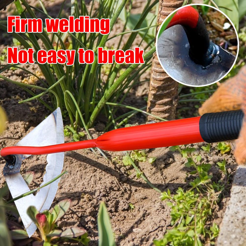 Hand Steel Hoe Garden Planting Hoe Portable Steel Weeding and Loosening Soil Tool Gardening Tool