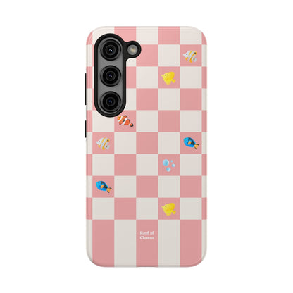 Reef of Clowns Checkerboard (Pinktide) Phone Case