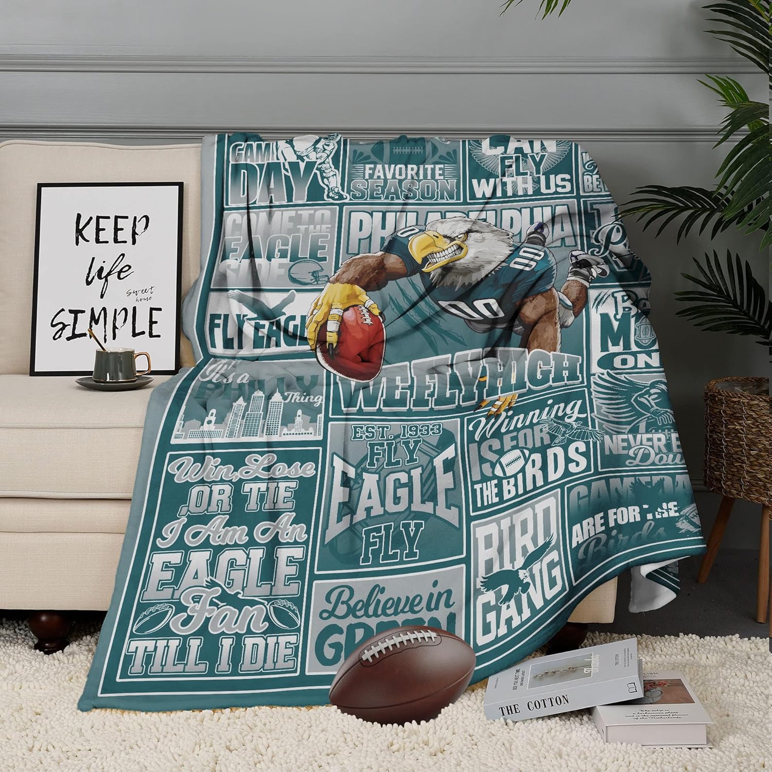 Football Throw Blanket 