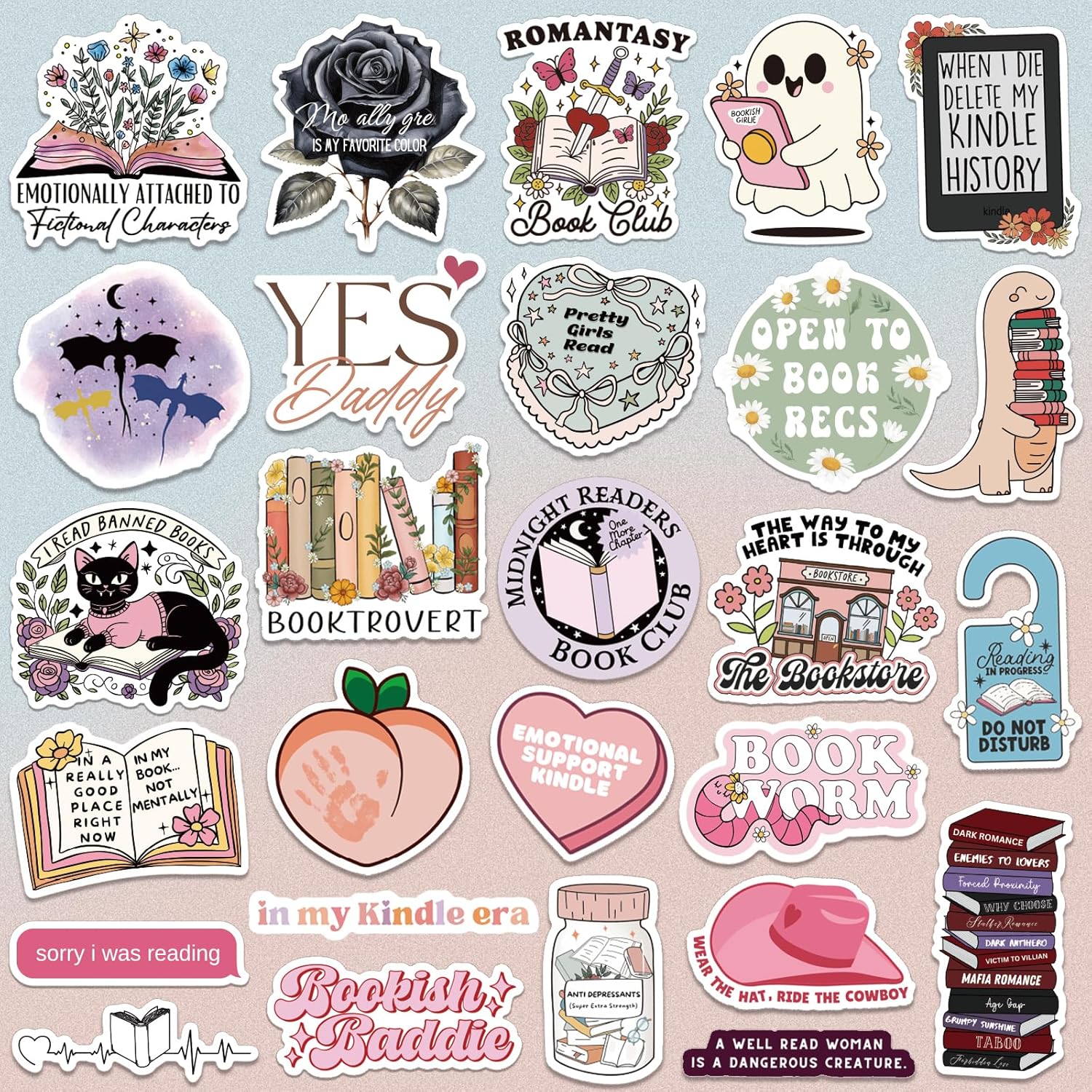 Romance Book Stickers 