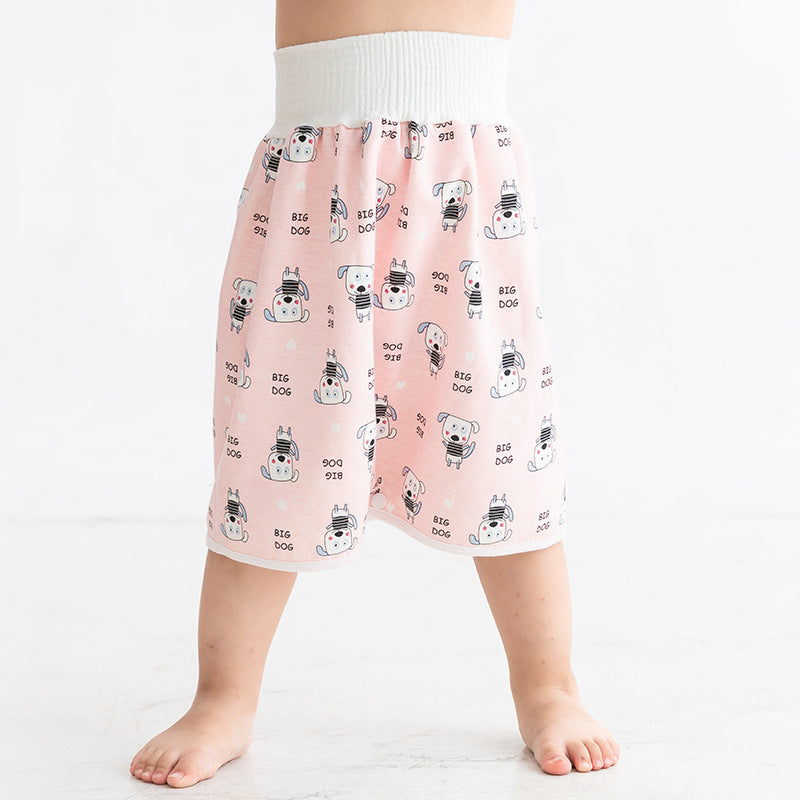 Baby Waterproof Skirt Baby Diapers Training Pant Waterproof Leak-proof Washable Cotton