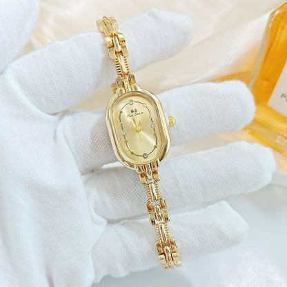 Retro Luxe Diamond-Encrusted Womens Watch
