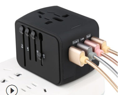 Multi-Function Universal Travel Adapter Socket with USB Port | Compatible with 170+ Countries | 100V-250V