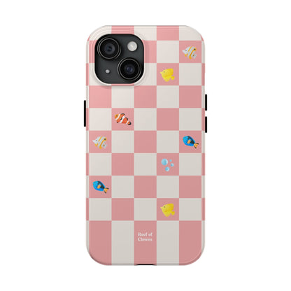 Reef of Clowns Checkerboard (Pinktide) Phone Case