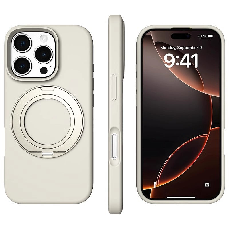 Liquid Silicone Magnetic Rotating Stand Phone Case