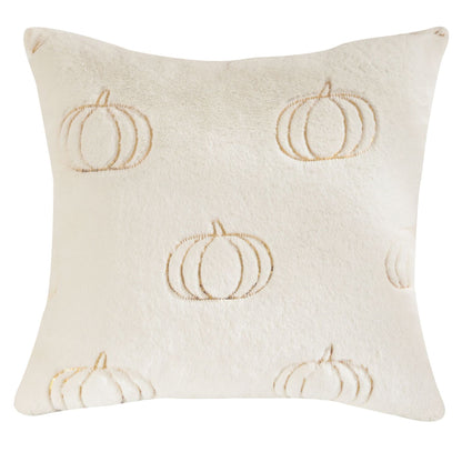Pumpkin Embroidered Halloween Pillow Cover