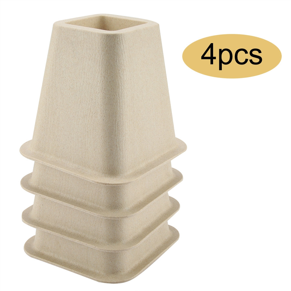Imitation Porcelain Furniture Raisers Set of 4 For Bed Chair Desk Table