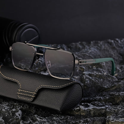 Mens Fashionable Square-frame Sunglasses