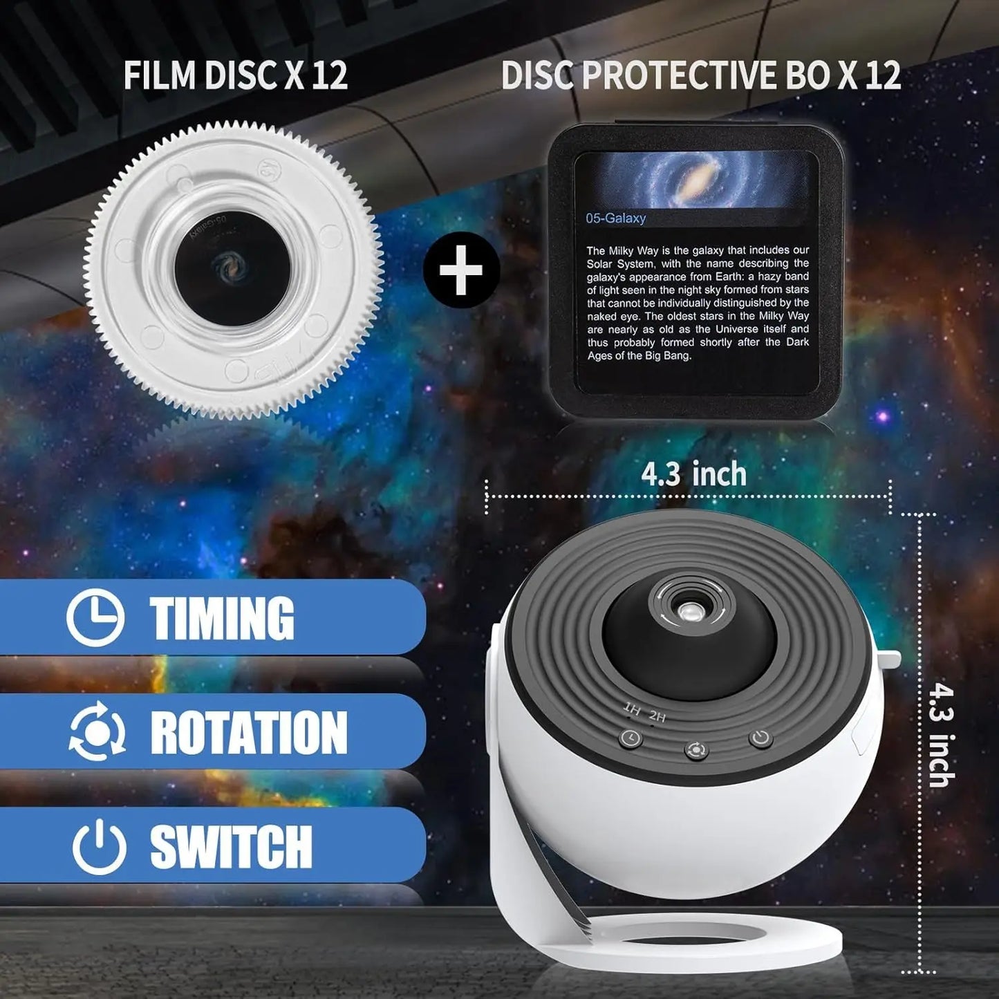 Night Sky Galaxy Projector