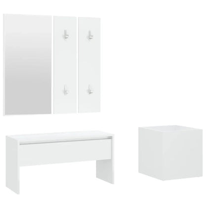 Hallway Furniture Set Smoked Oak Engineered Wood