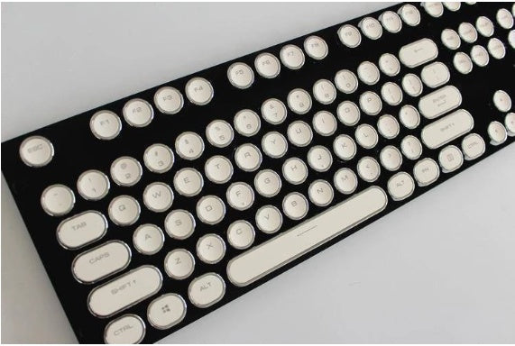 Steampunk typewriter keycap set