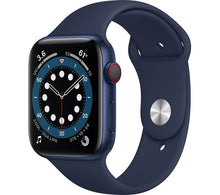 APPLE Watch Series 6 GPS + Cellular - Blue Aluminium with Deep Navy Sports Band, 44mm - Very Good
