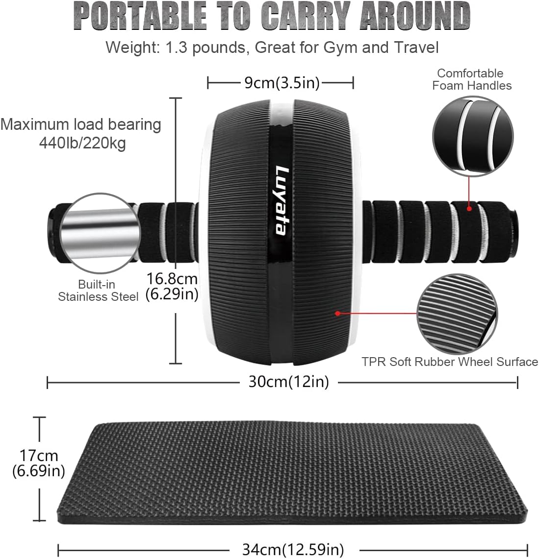 Ab Exercise Wheels Kit