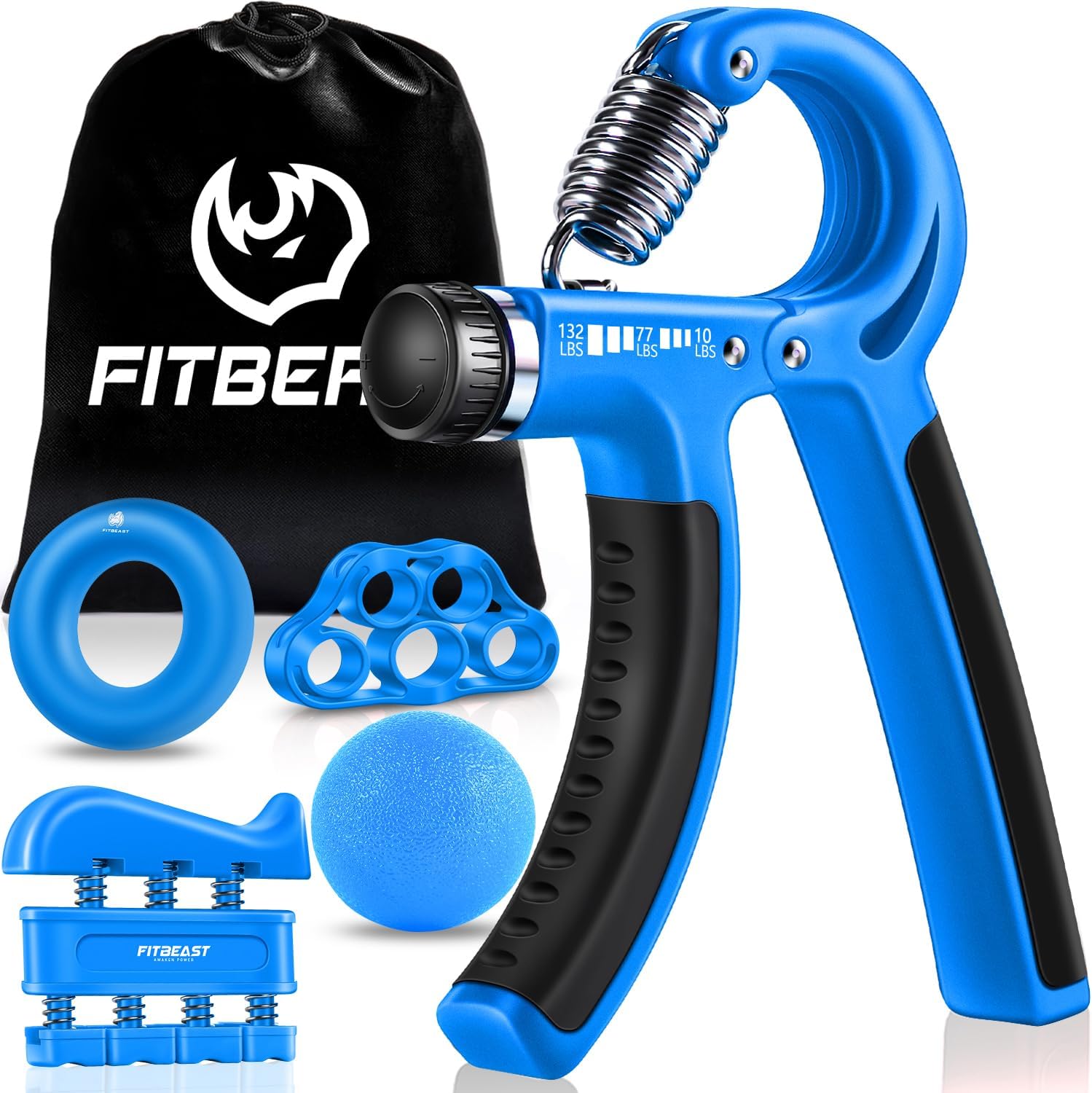 Adjustable Grip Strengthener Black