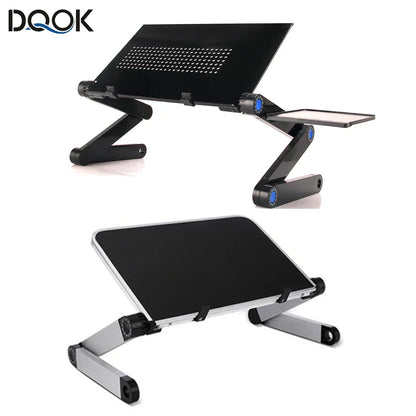 Adjustable laptop desk stand for bed, couch, or office work comfort