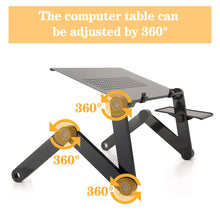 Adjustable laptop desk stand for bed, couch, or office work comfort