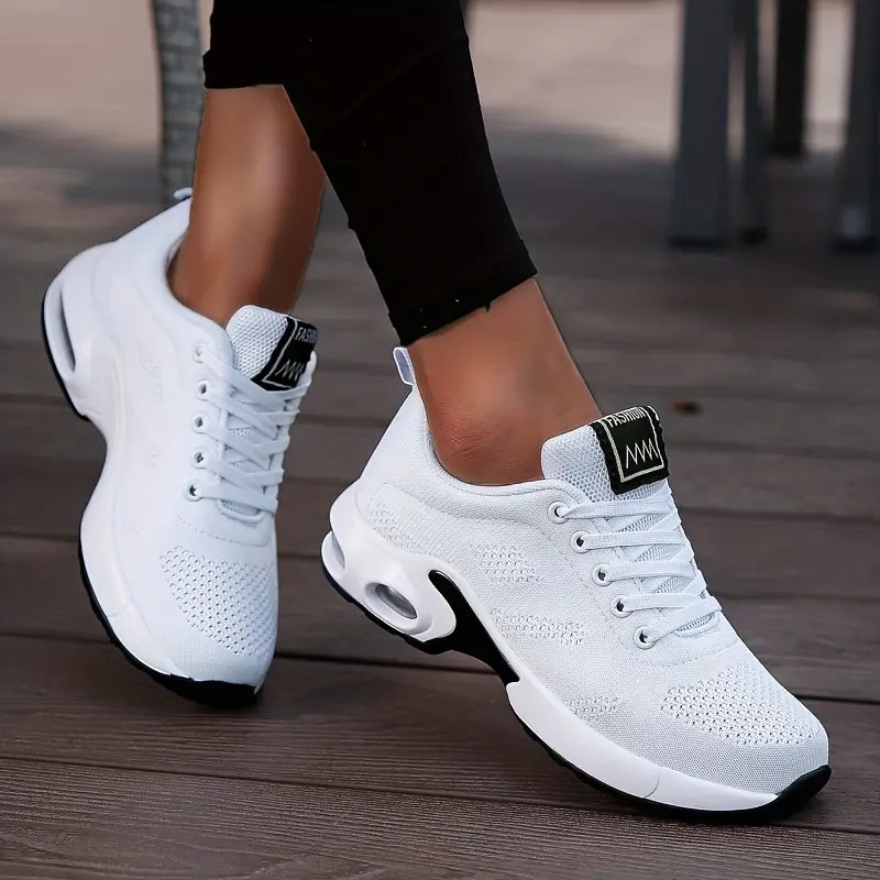 Air Cushion Comfort Sneakers with breathable mesh and shock-absorbing sole