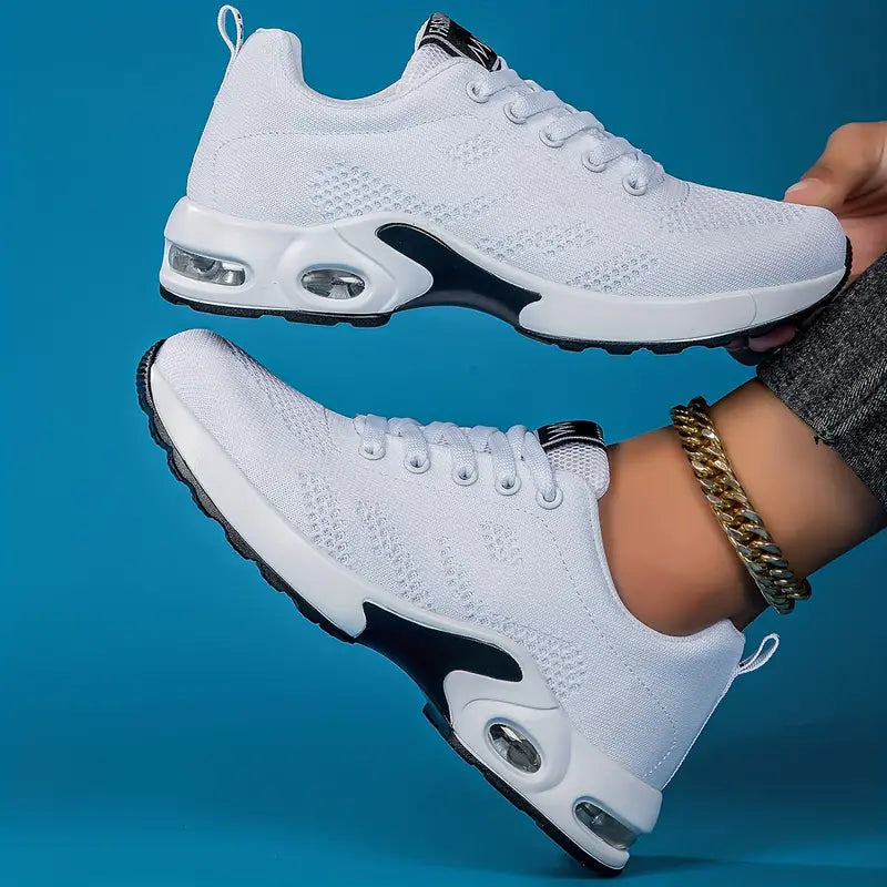 Air Cushion Comfort Sneakers with breathable mesh and shock-absorbing sole