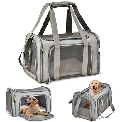 Airline approved pet travel bag for small dogs and cats

