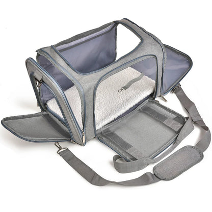 Airline approved pet travel bag for small dogs and cats

