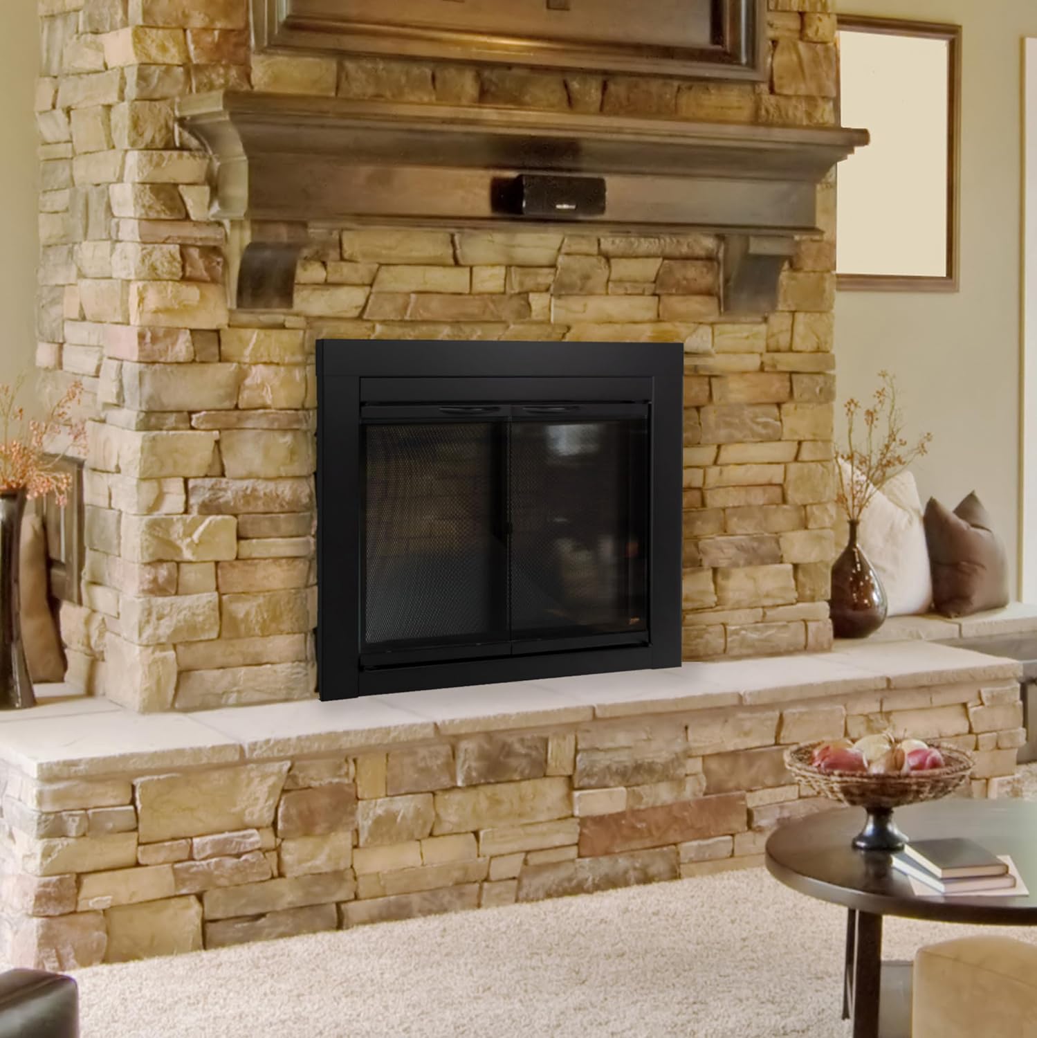 Alpine Fireplace Glass Door