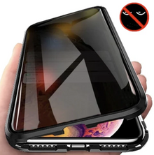 Anti-spy privacy phone case blocking side views for screen protection