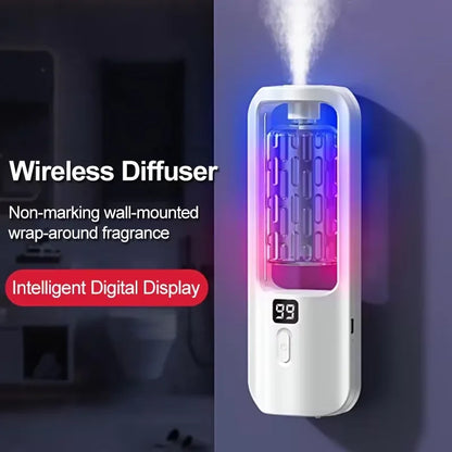 Aroma diffuser humidifier for bedroom and bathroom air freshening