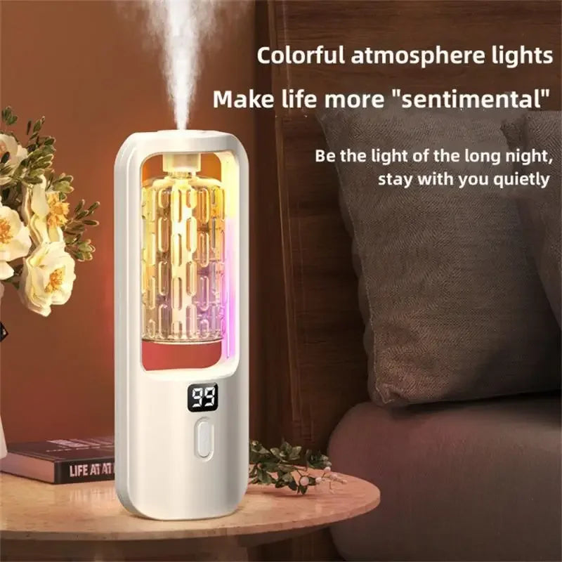 Aroma diffuser humidifier for bedroom and bathroom air freshening