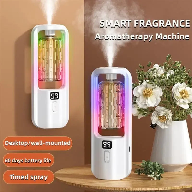 Aroma diffuser humidifier for bedroom and bathroom air freshening