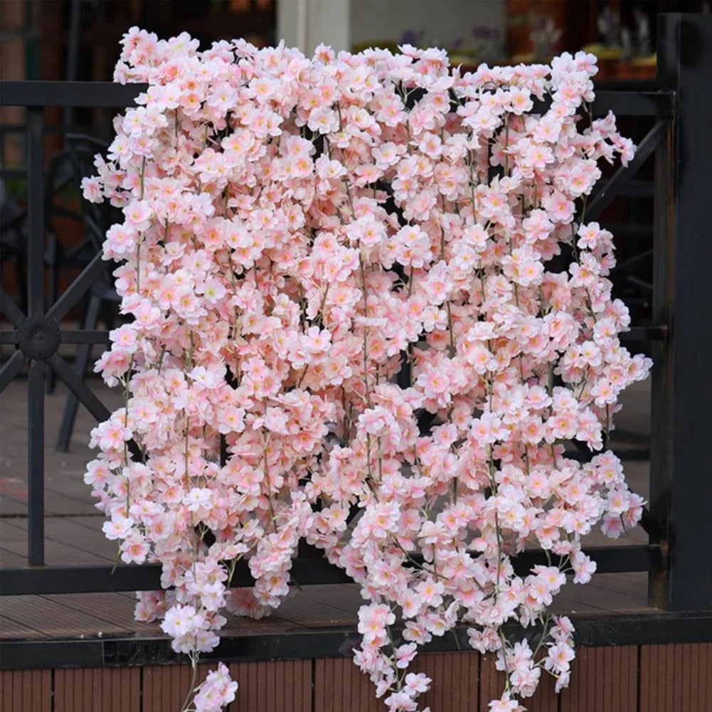 Artificial Sakura Flower Vine for Home and Wedding Decoration