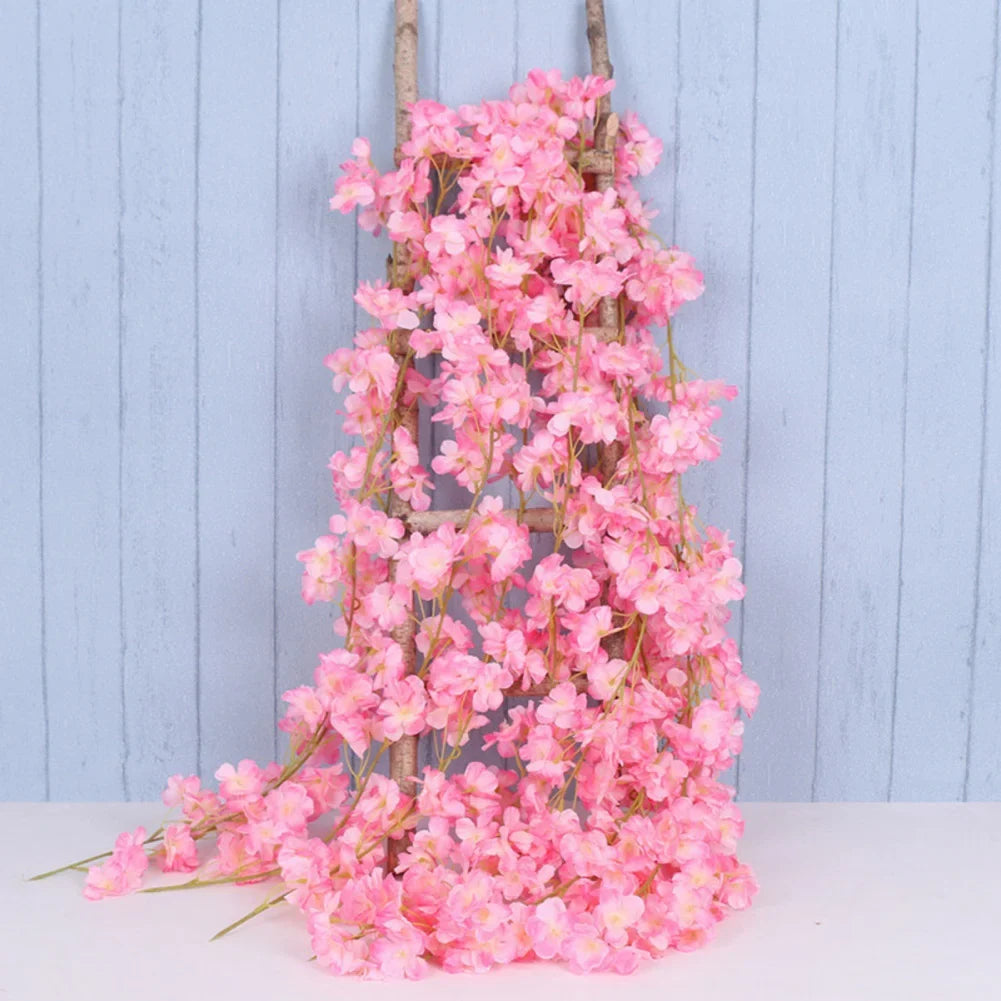 Artificial Sakura Flower Vine for Home and Wedding Decoration