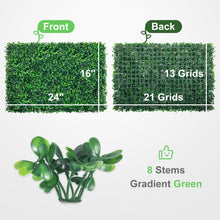Artificial grass wall panels for indoor and outdoor green decor