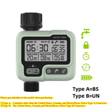 Automatic digital water timer for garden and lawn irrigation system