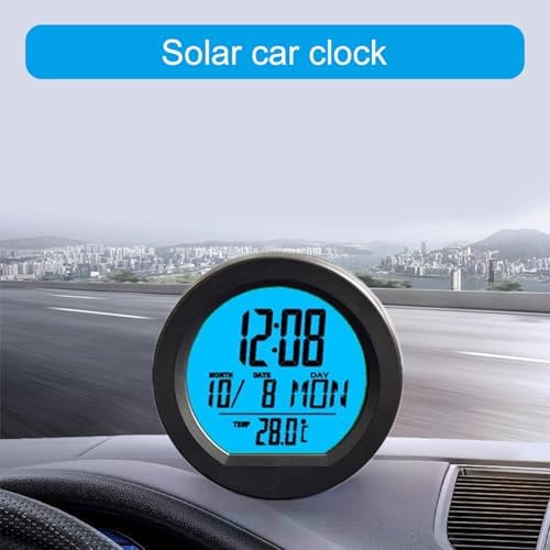Baimoqi Car Digital Clock – Stylish & Easy-to-Install Dashboard Clock
