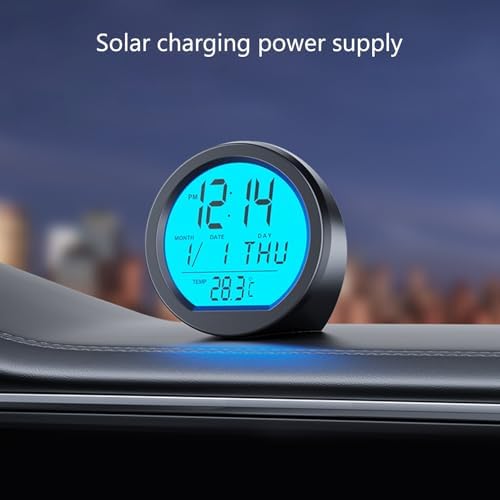 Baimoqi Car Digital Clock – Stylish & Easy-to-Install Dashboard Clock