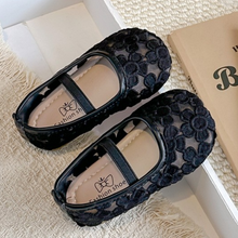 Girls flower mesh sandals