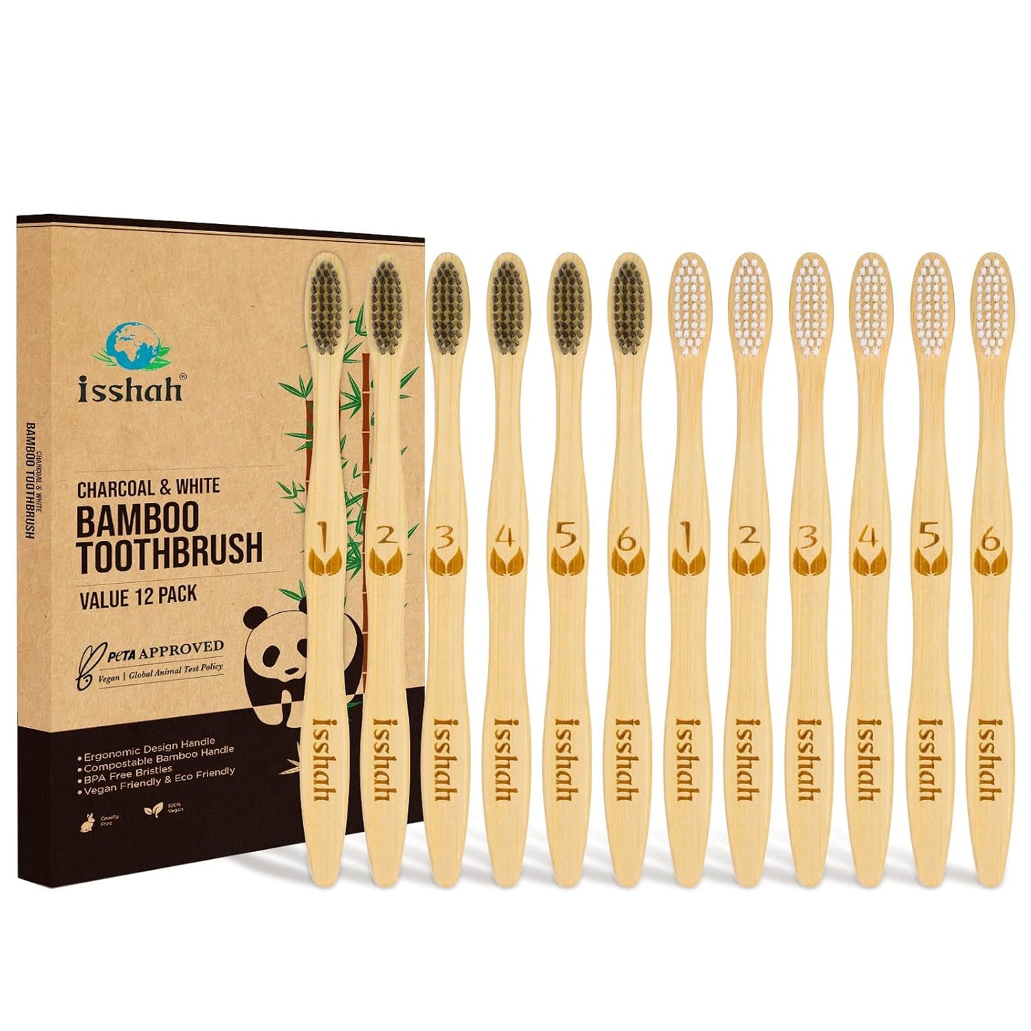 Bamboo Charcoal Toothbrushes