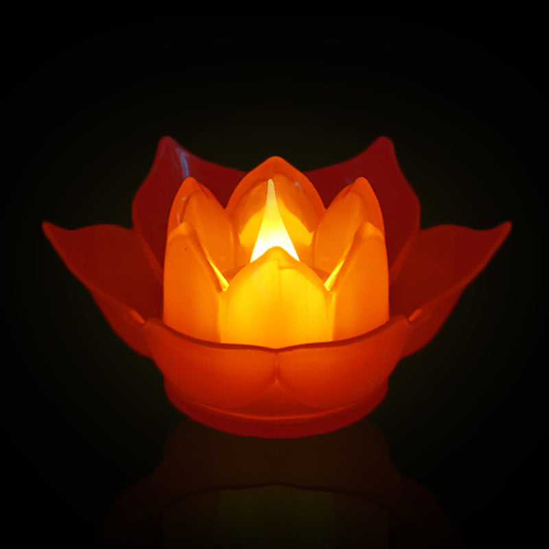 Battery lotus decor
